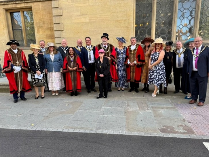Dignitaries attending the High Sheriff of Bedfordshire Justice Civic Service 